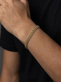 Pulsera Vorsad Baño en Rodio Tejida